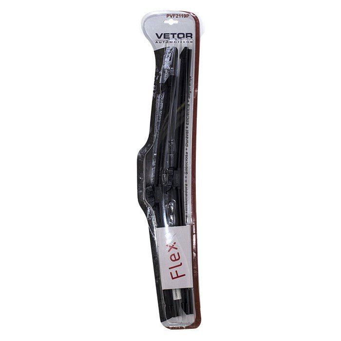 Par Palheta Flex Específica Dianteira 21" e 19" para Volkswagen Polo e Polo Sedan - Vetor - Pvf2119P - (2)
