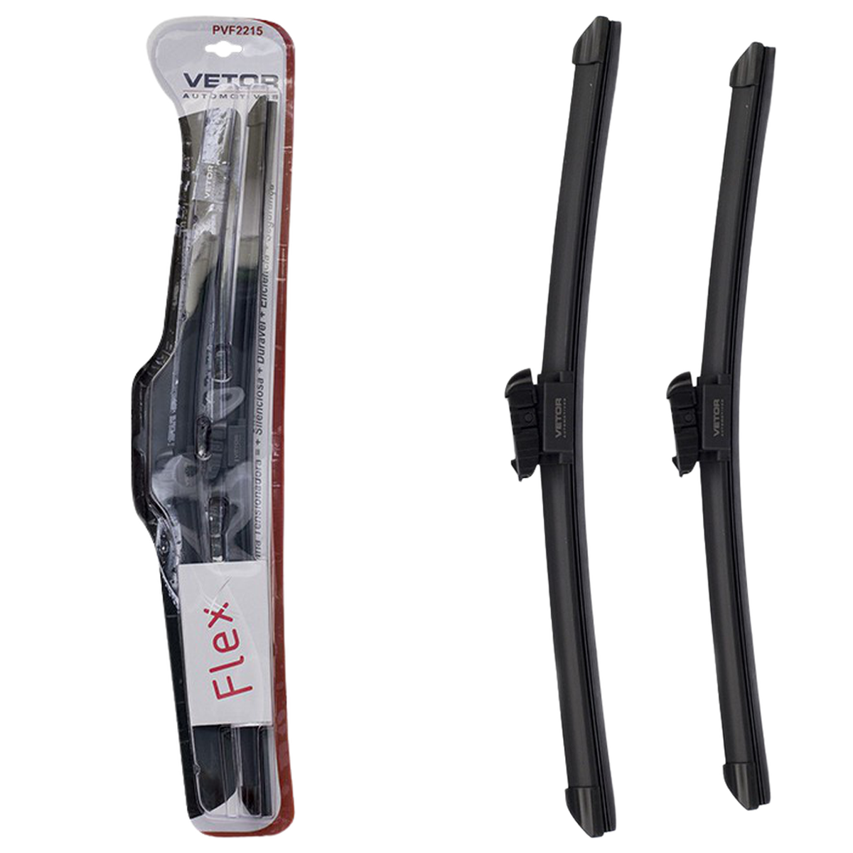 Par Palheta Flex Específica Dianteira 22" e 15" - Vetor - Pvf2215 - (1)