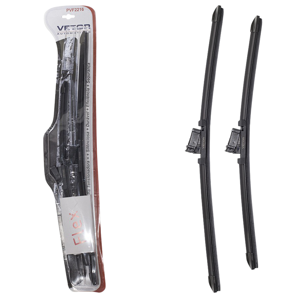 Par Palheta Flex Específica Dianteira 22" e 16" - Vetor - Pvf2216 - (1)