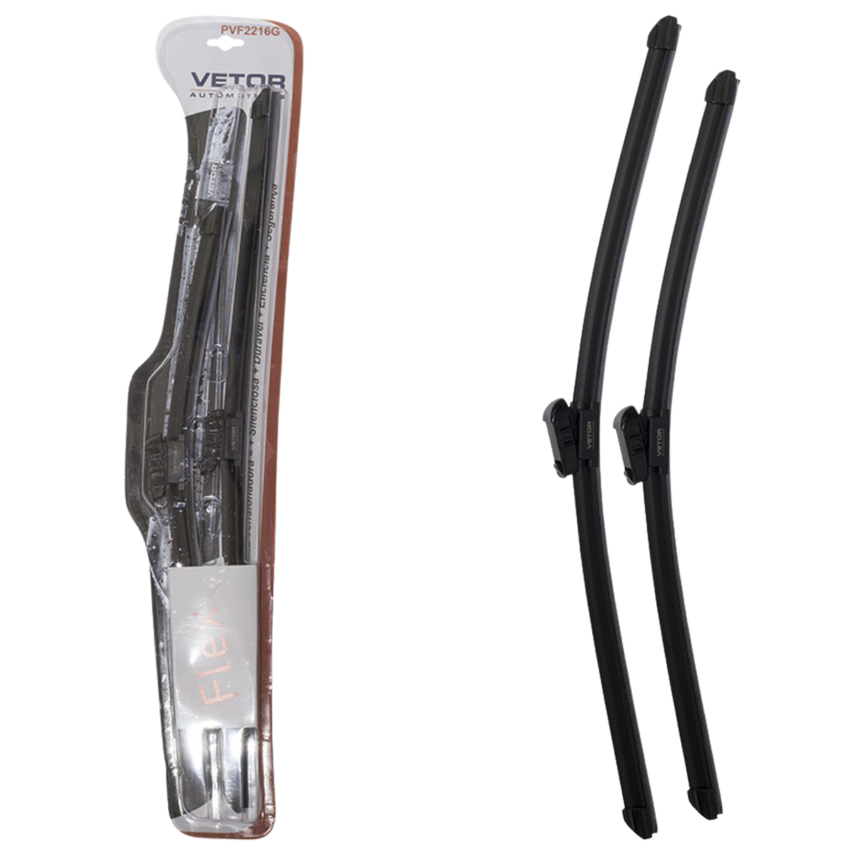 Par Palheta Flex Específica Dianteira 22" e 16" - Vetor - Pvf2216G - (1)