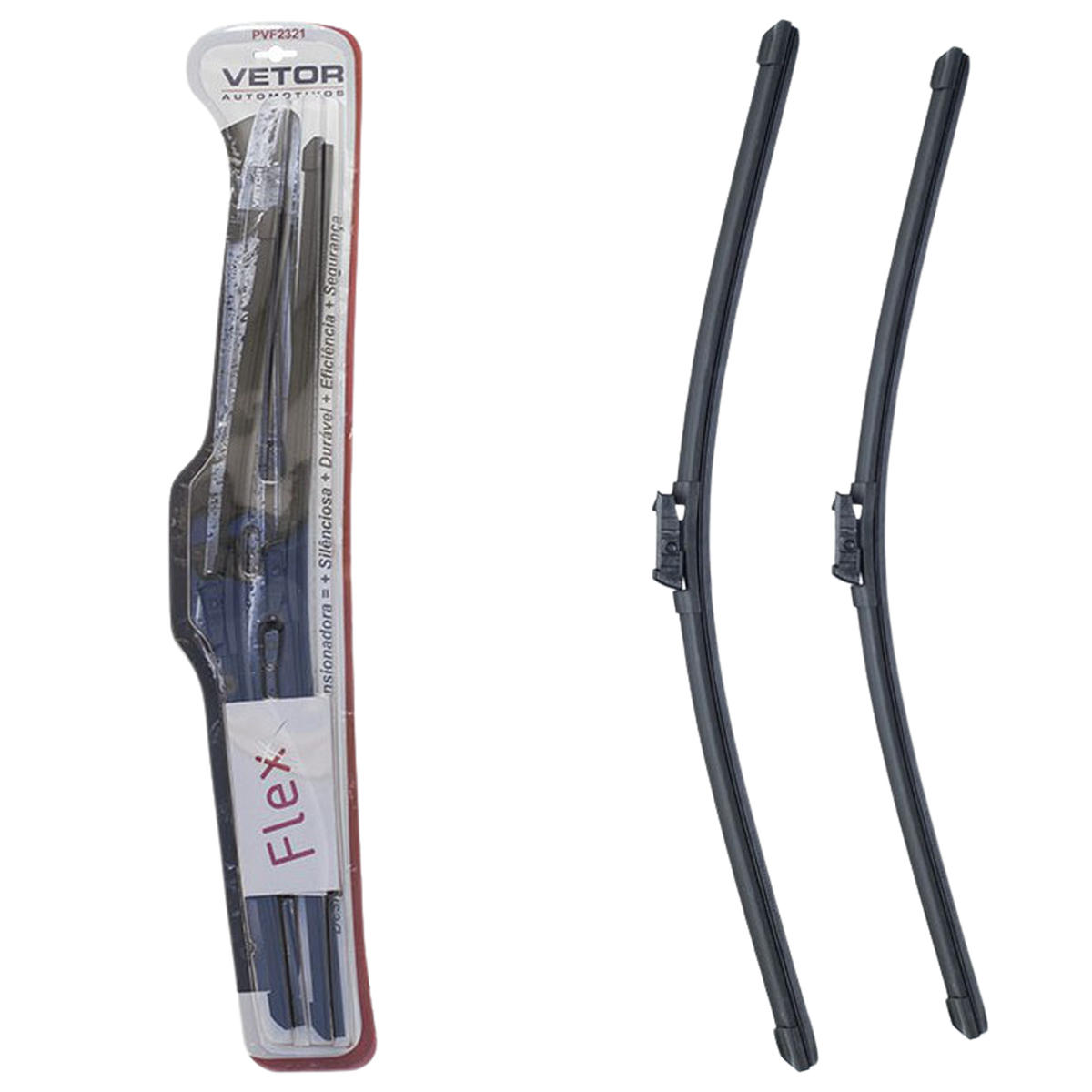 Par Palheta Flex Específica Dianteira 23" e 21" para Land Rover Range Rover Evoque - Vetor - Pvf2321 - (1)
