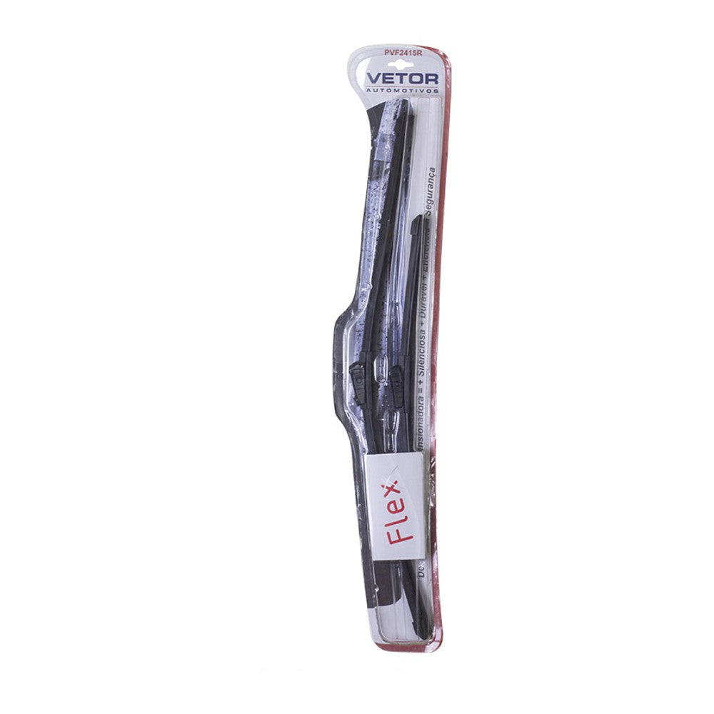 Par Palheta Flex Específica Dianteira 24" e 15" para Ford Ranger - Vetor - Pvf2415R - (2)