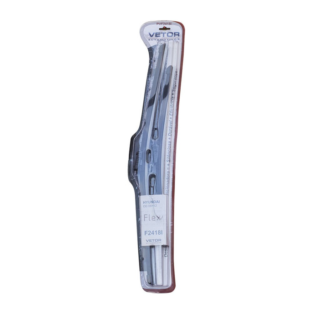 Par Palheta Flex Específica Dianteira 24" e 18" para Hyundai I30 e I30 CW - Vetor - Pvf2418I - (2)
