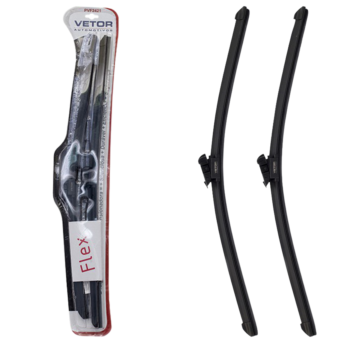 Par Palheta Flex Específica Dianteira 24" e 20" - Vetor - Pvf2420 - (1)