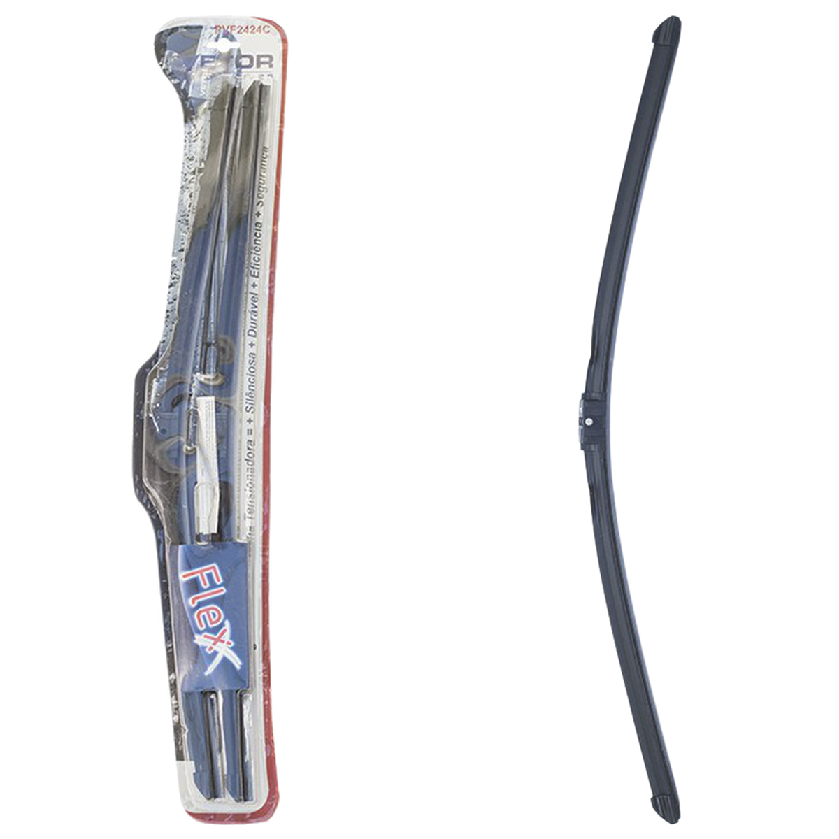 Par Palheta Flex Específica Dianteira 24" e 24" para Mercedes-Benz C 180 - Vetor - Pvf2424C - (1)