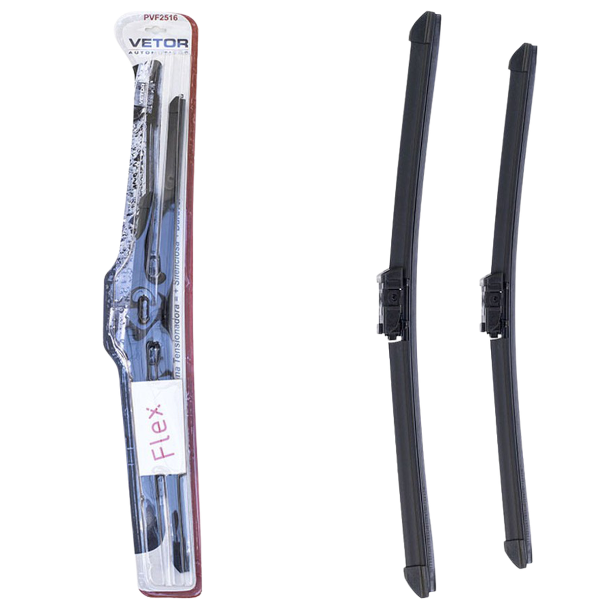 Par Palheta Flex Específica Dianteira 25" e 16" - Vetor - Pvf2516 - (1)