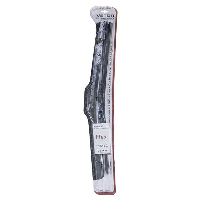 Par Palheta Flex Específica Dianteira 25" e 16" para Renault Captur - Vetor - Pvf2516C - (2)