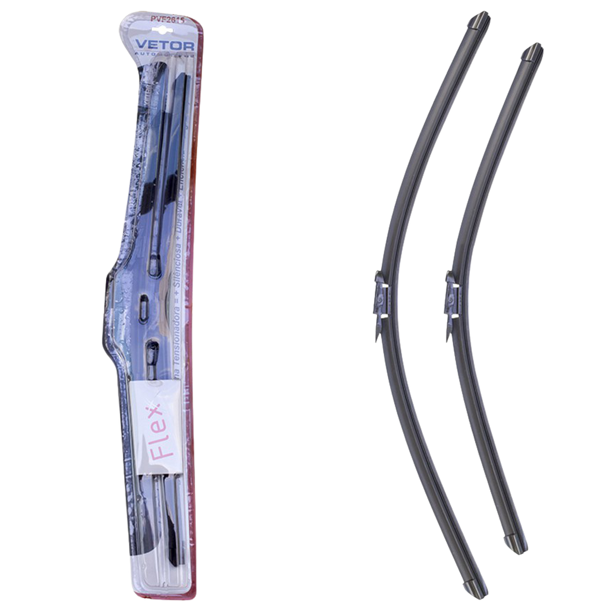 Par Palheta Flex Específica Dianteira 26" e 15" - Vetor - Pvf2615 - (1)