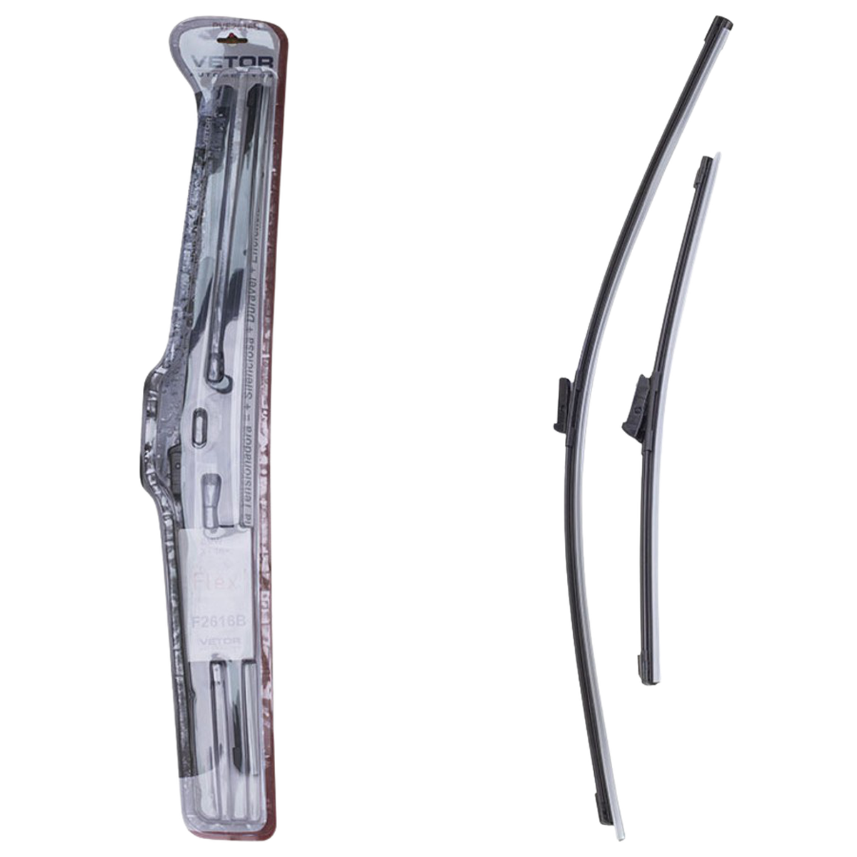 Par Palheta Flex Específica Dianteira 26" e 16" para BMW X1 - Vetor - Pvf2616B - (1)