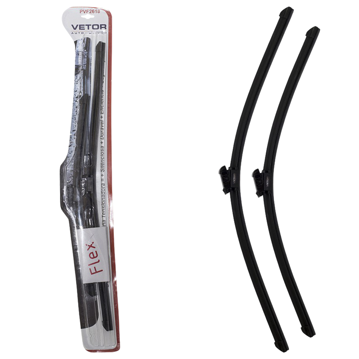 Par Palheta Flex Específica Dianteira 26" e 18" - Vetor - Pvf2618 - (1)