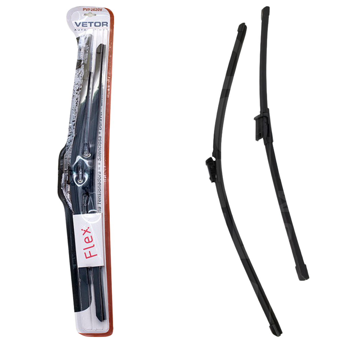 Par Palheta Flex Específica Dianteira 26" e 20" - Vetor - Pvf2620V - (1)