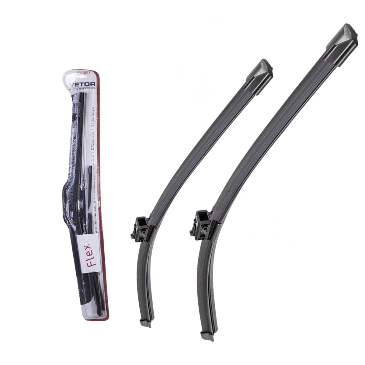 Par Palheta Flex Específica Dianteira 28" e 18" para Mercedes-Benz Vito - Vetor - Pvf2818 - (1)