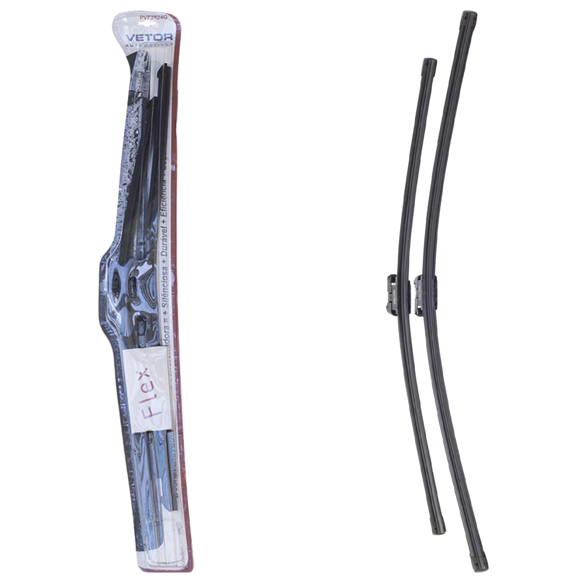 Par Palheta Flex Específica Dianteira 28" e 24" para Chevrolet Cruze e Cruze Sport6 - Vetor - Pvf2824G - (1)