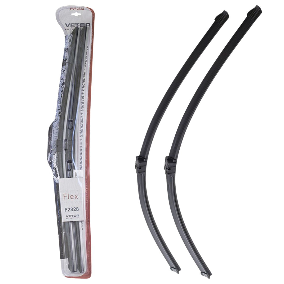 Par Palheta Flex Específica Dianteira 28" e 28" para Peugeot 407 - Vetor - Pvf2828 - (1)