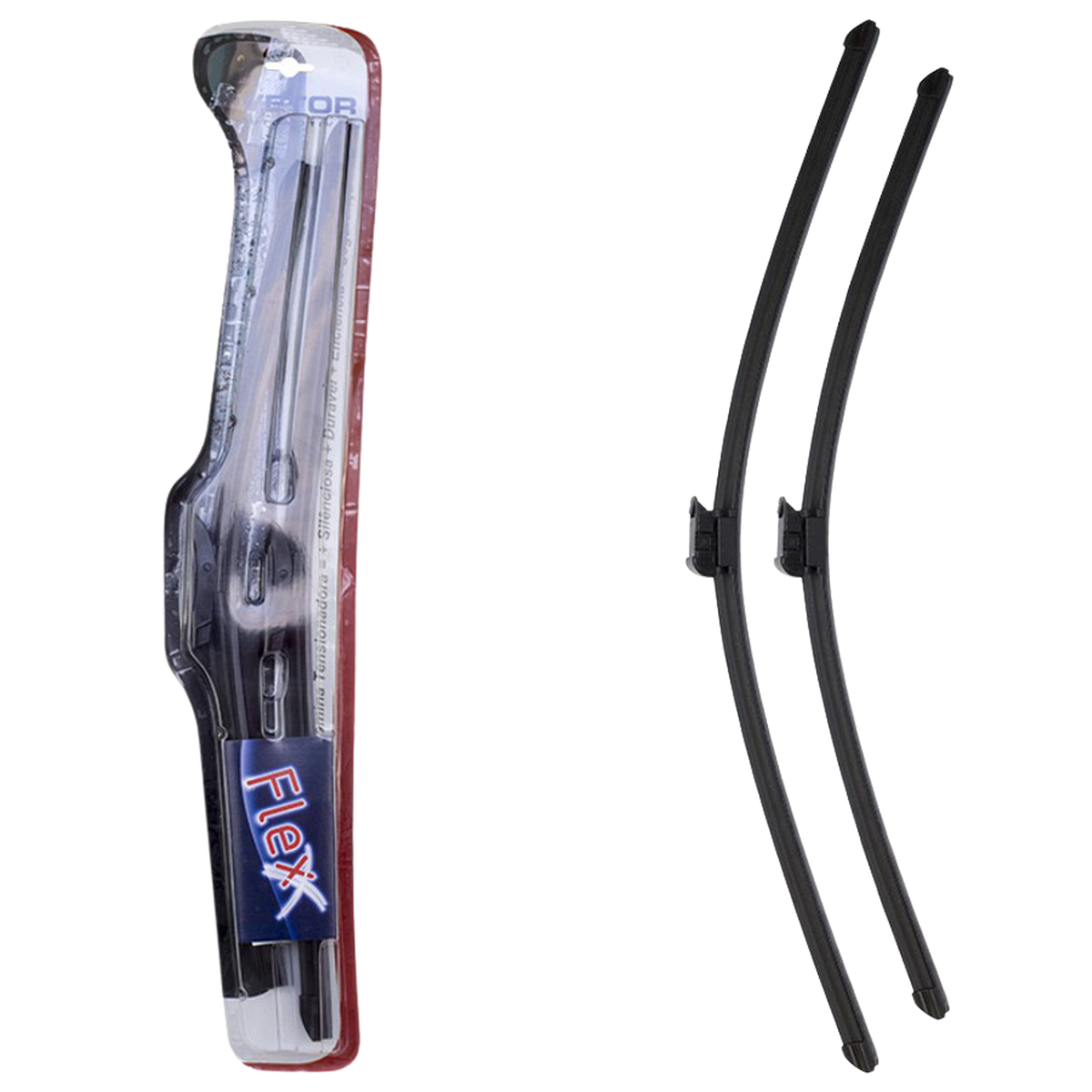 Par Palheta Flex Específica Dianteira 29" e 25" para Citroen DS5 - Vetor - Pvf2925 - (1)