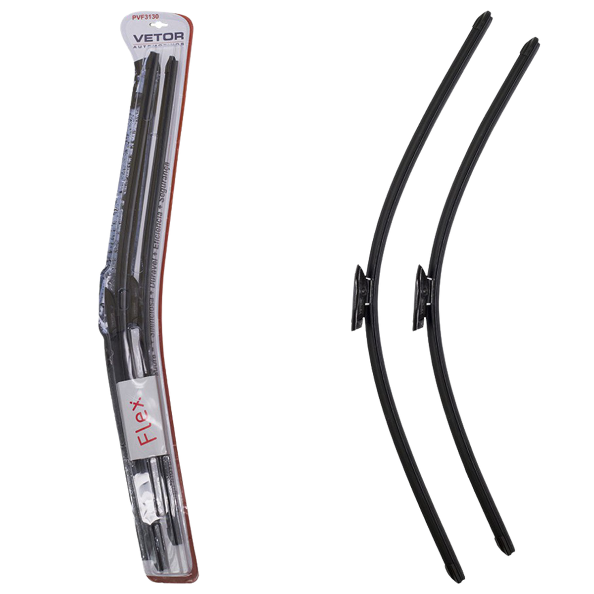 Par Palheta Flex Específica Dianteira 31" e 30" para Citroen C4 Grand Picasso e C4 Picasso - Vetor - Pvf3130 - (1)