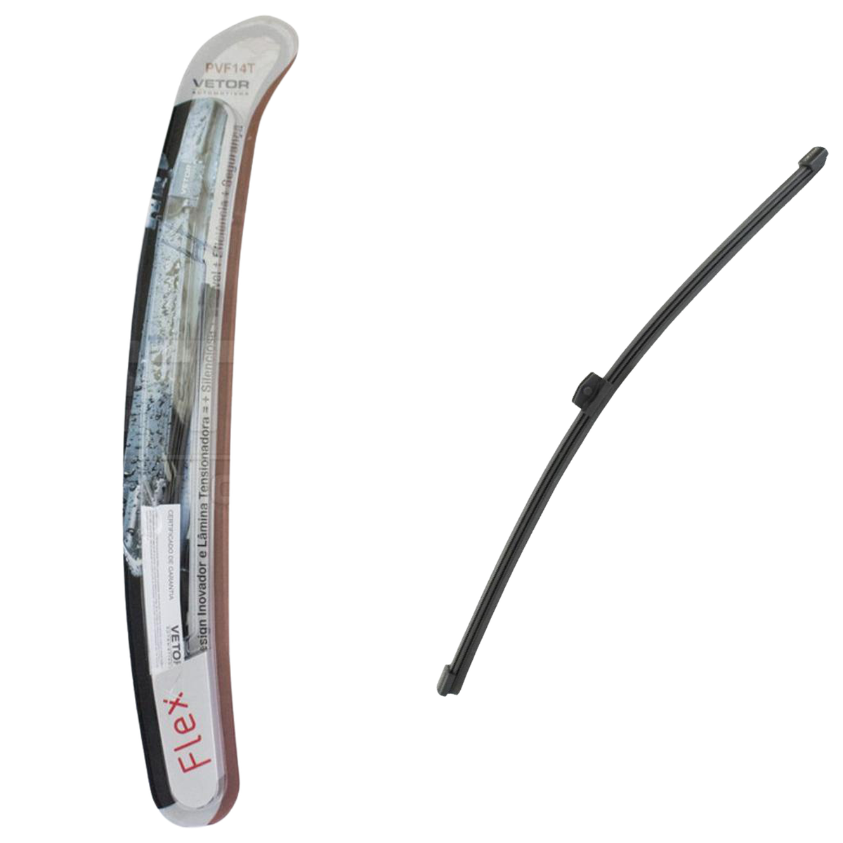 Palheta Flex Traseira 14" para BMW X1 e Volkswagen Touareg - Vetor - Pvf14T - (1)