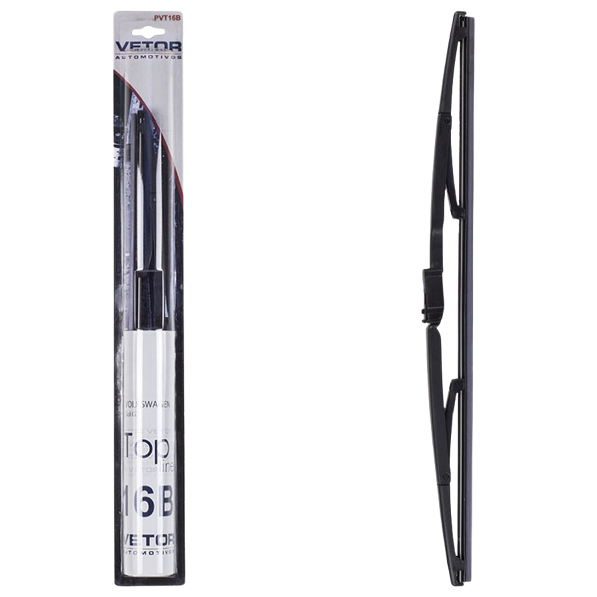 Palheta Top Line Traseira 16" para Fiat Idea e Volkswagen Gol - Vetor - Pvt16B - (1)