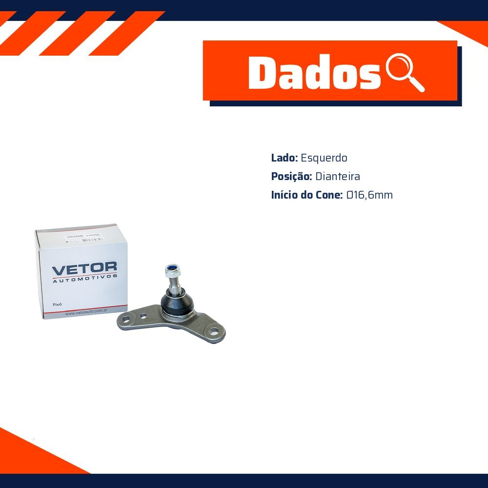 Pivô Interno Dianteiro Esquerdo - Vetor - Vtp206 - (5)