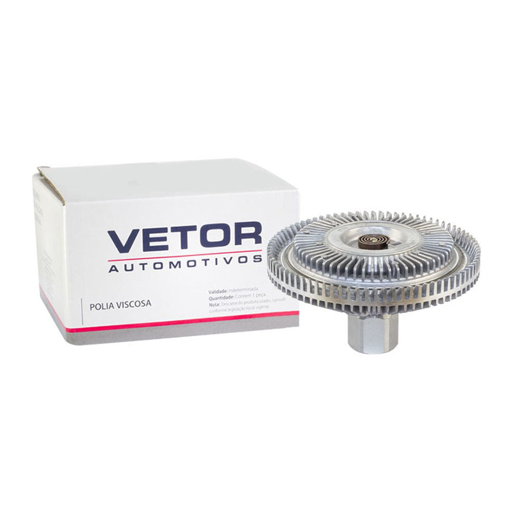 Polia da Embreagem Viscosa Ventoinha para Ford Ranger e Troller T4 - Vetor - Vpv040 - (2)