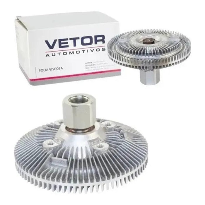 Polia da Embreagem Viscosa Ventoinha para Ford Ranger e Troller T4 - Vetor - Vpv040 - (1)