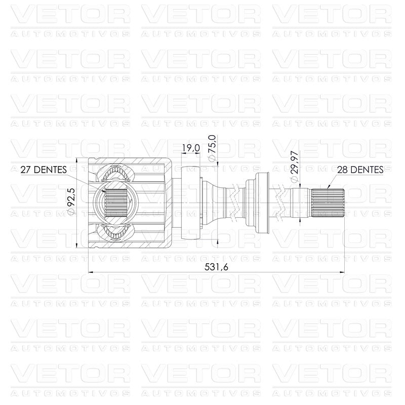Tulipa Dianteira Direita - Vetor - Vt5354 - (5)