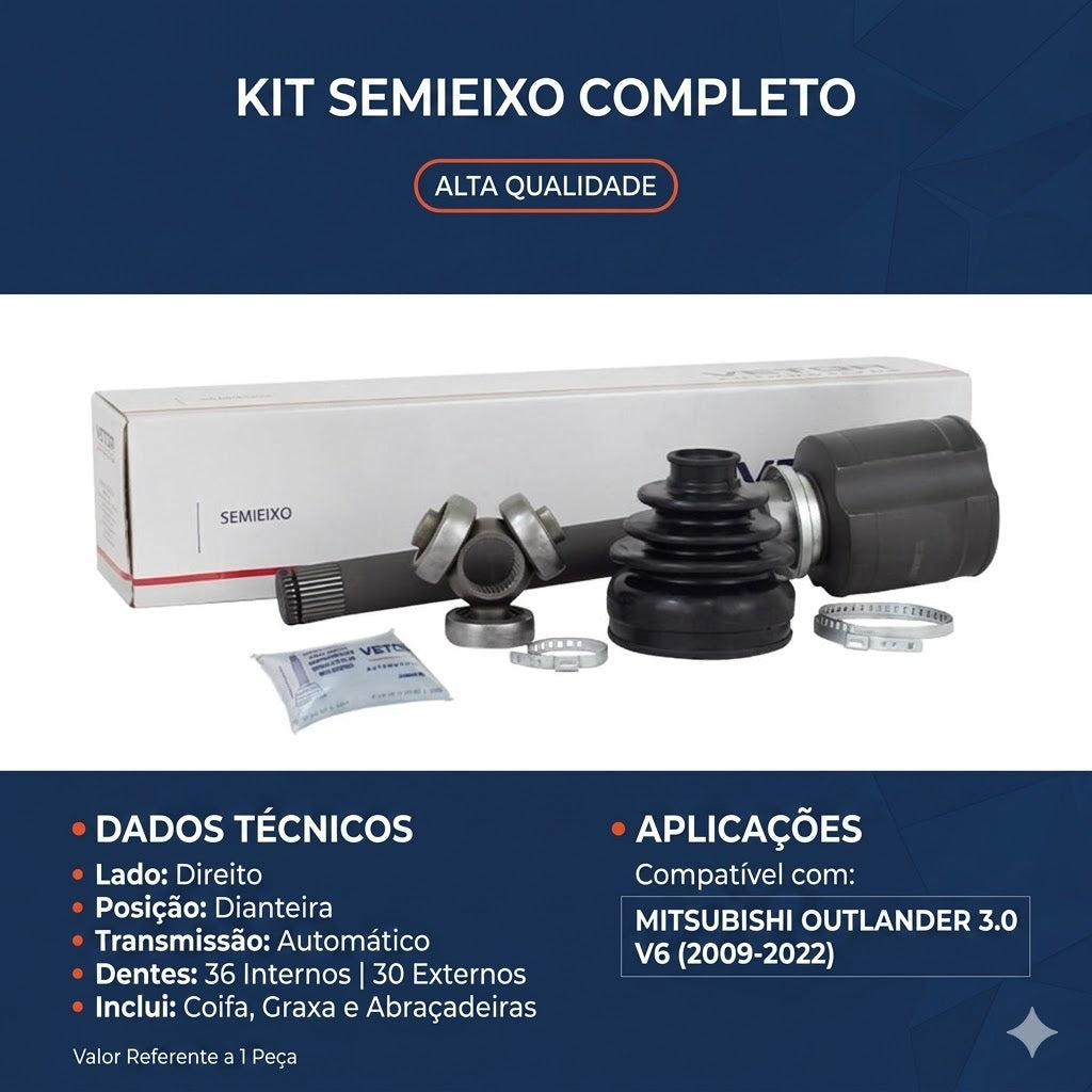 Tulipa Direita Câmbio Automático para Mitsubishi Outlander - Vetor - Vt5807 - (2)