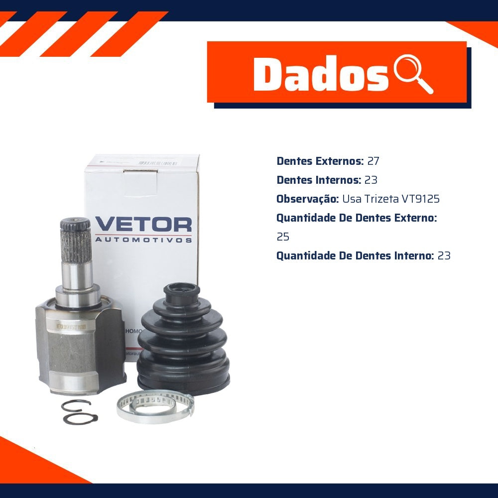 Tulipa Direita ou Esquerda Câmbio Automatico para Hyundai Tucson - Vetor - Vt5722 - (5)