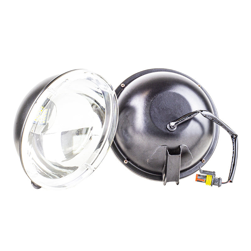 Kit Farol Auxiliar Redondo 15 LEDs 12V/24V - Teslla - Tk1001L - (1)