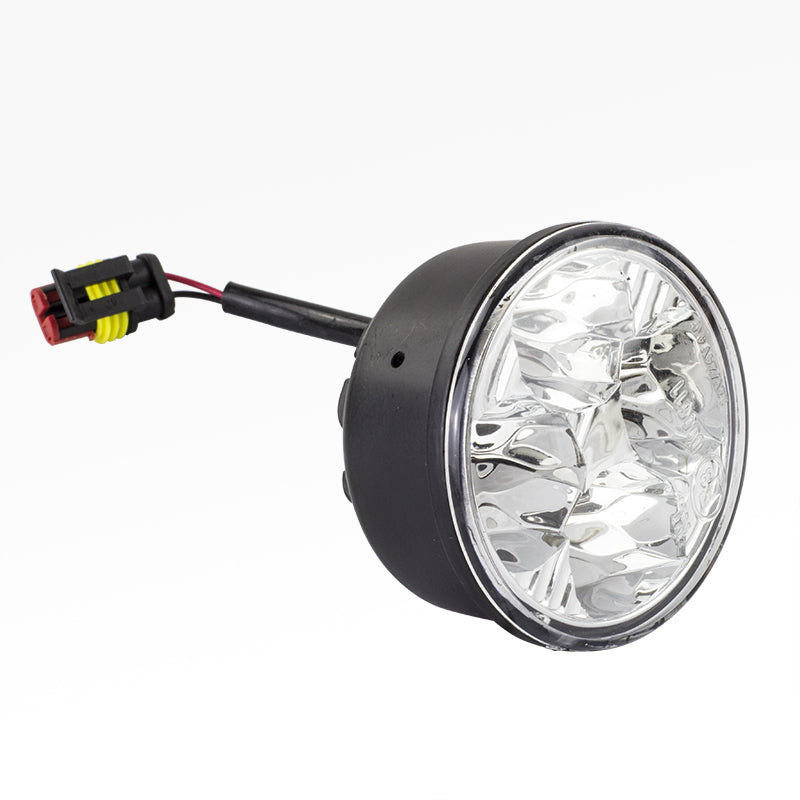Kit Farol Auxiliar Redondo 4 LEDs 12V/24V - Teslla - Tk1001J - (2)