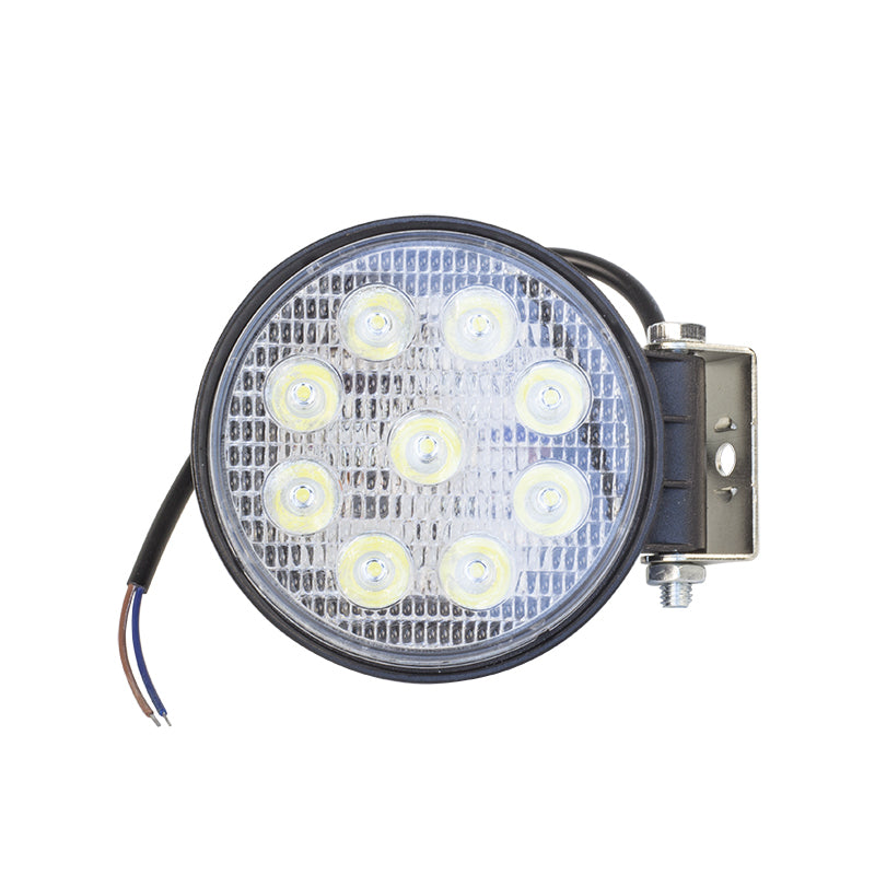 Kit Farol Auxiliar Redondo 9 LEDs 12V/24V 29W - Teslla - Tk1001M - (3)