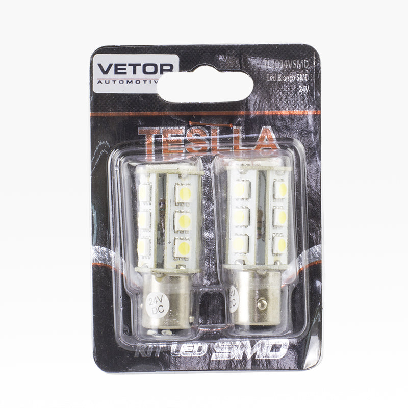 Par Lâmpada Super LED Ultra Branca 24V - Teslla - Tl1034Vsmd - (1)
