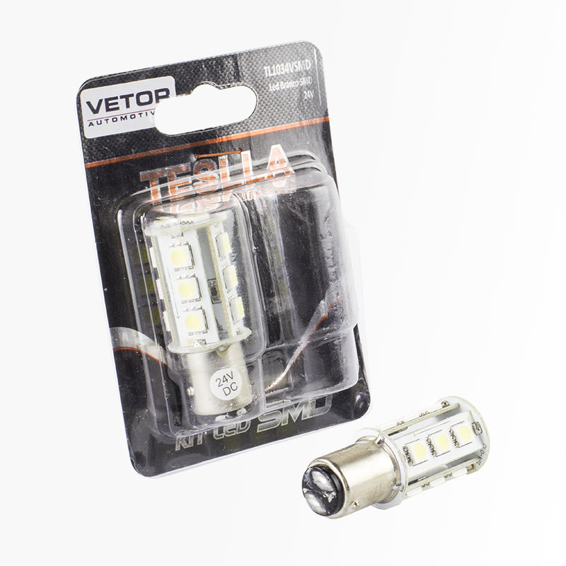 Par Lâmpada Super LED Ultra Branca 24V - Teslla - Tl1034Vsmd - (2)