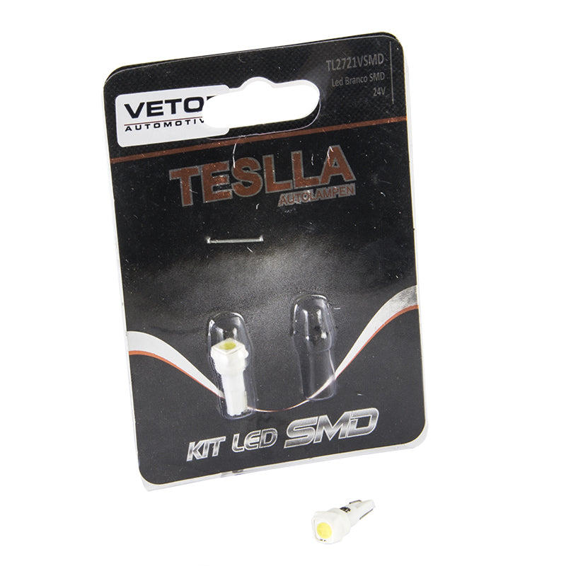 Par Lâmpada Super LED Ultra Branca 24V - Teslla - Tl2721Vsmd - (2)