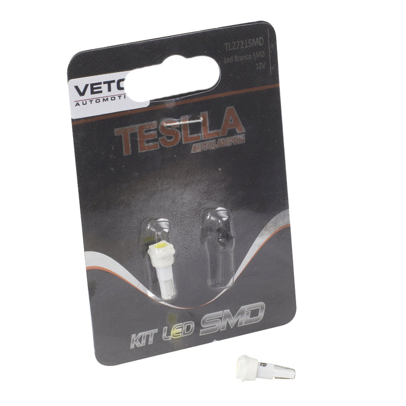 Par Lâmpada Super LED Ultra Branca 12V - Teslla - Tl2721Smd - (2)