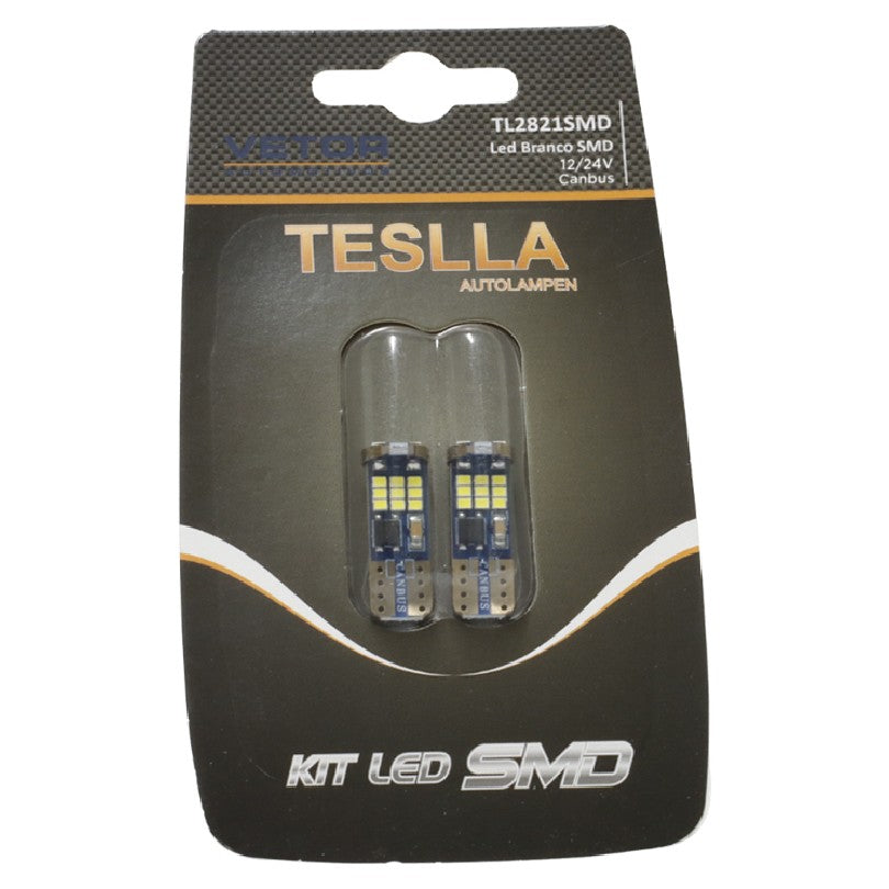 Par Lâmpada Super Farol para Mercedes-Benz C 180 - Teslla - Tl2821Smd - (9)