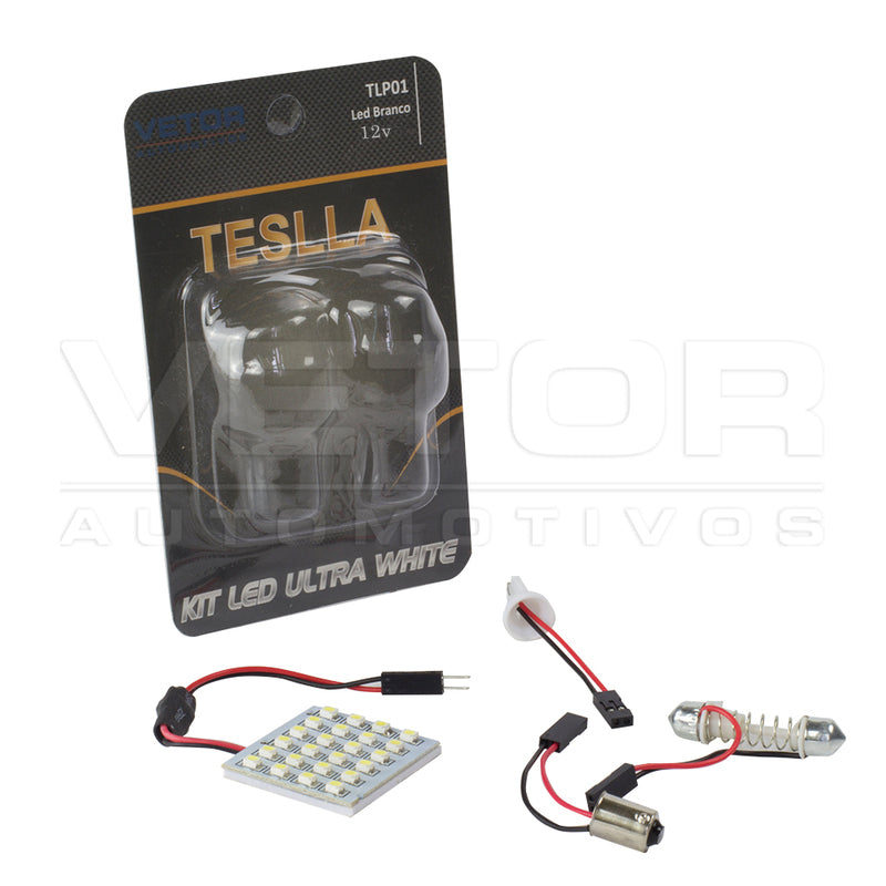 Lâmpada Super LED Ultra Branca 12V 24 LEDs - Teslla - Tlp01 - (2)