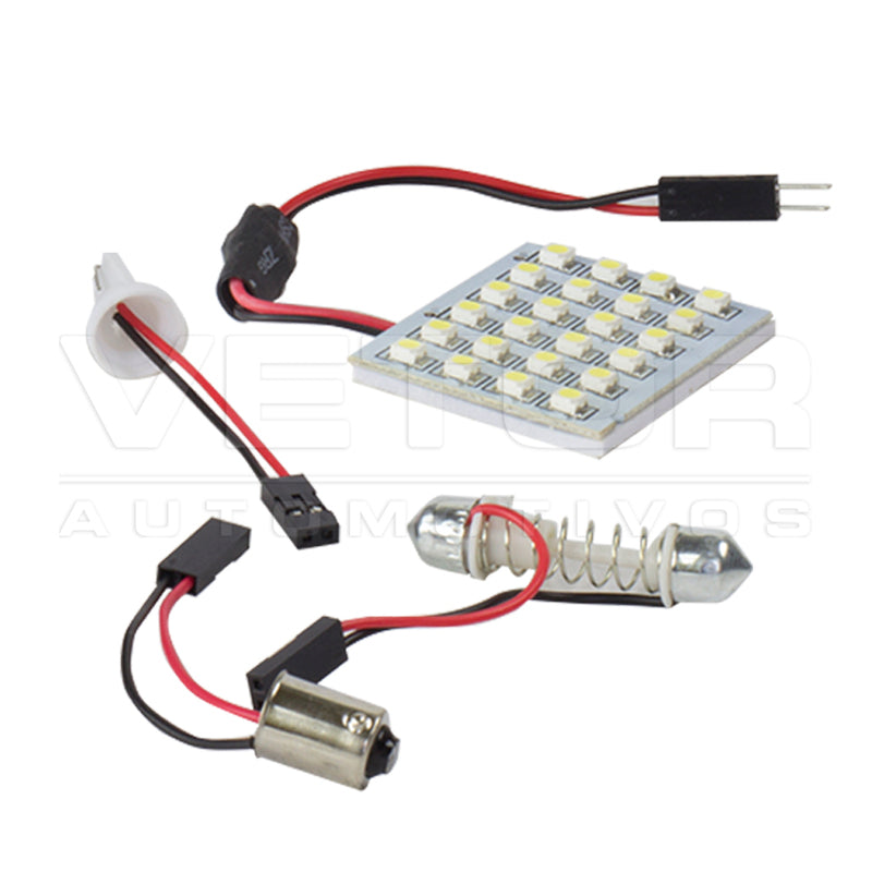 Lâmpada Super LED Ultra Branca 12V 24 LEDs - Teslla - Tlp01 - (3)