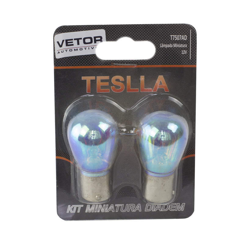 Par Lâmpada Bau15S 12V 21W - Teslla - T7507Ad - (1)