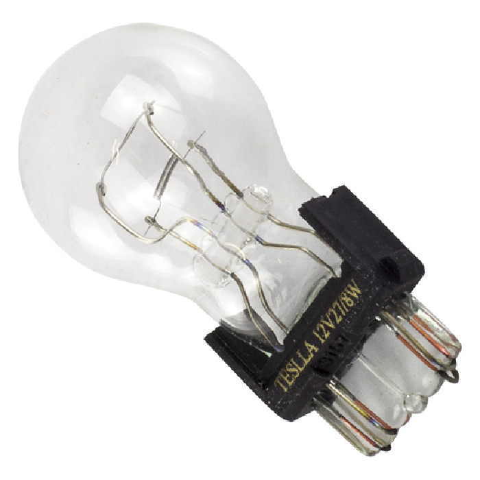10 Lâmpadas Amarela 12V 27/8W - Teslla - T3157 - (7)
