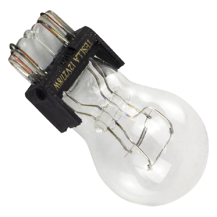 10 Lâmpadas Amarela 12V 27/8W - Teslla - T3157 - (8)