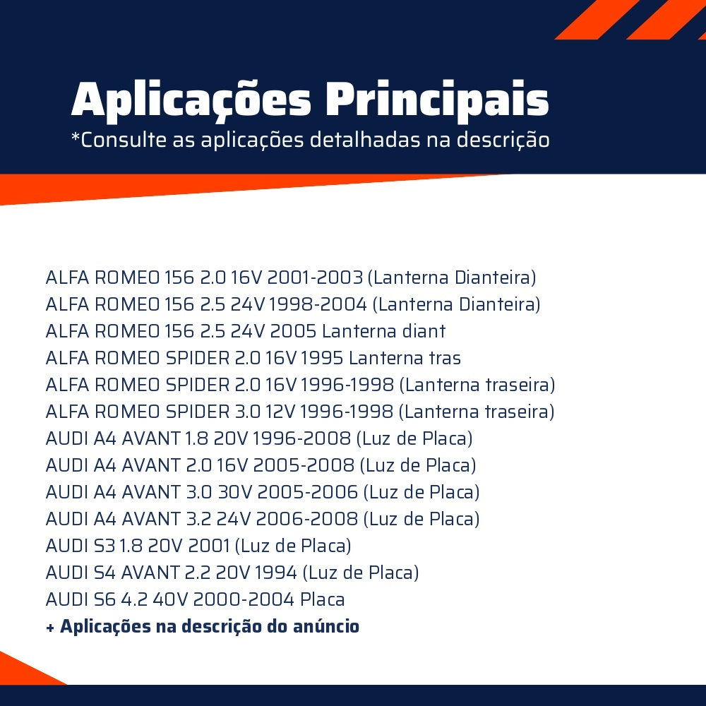 10 Lâmpadas Amarela 12V 4W - Teslla - T69 - (6)