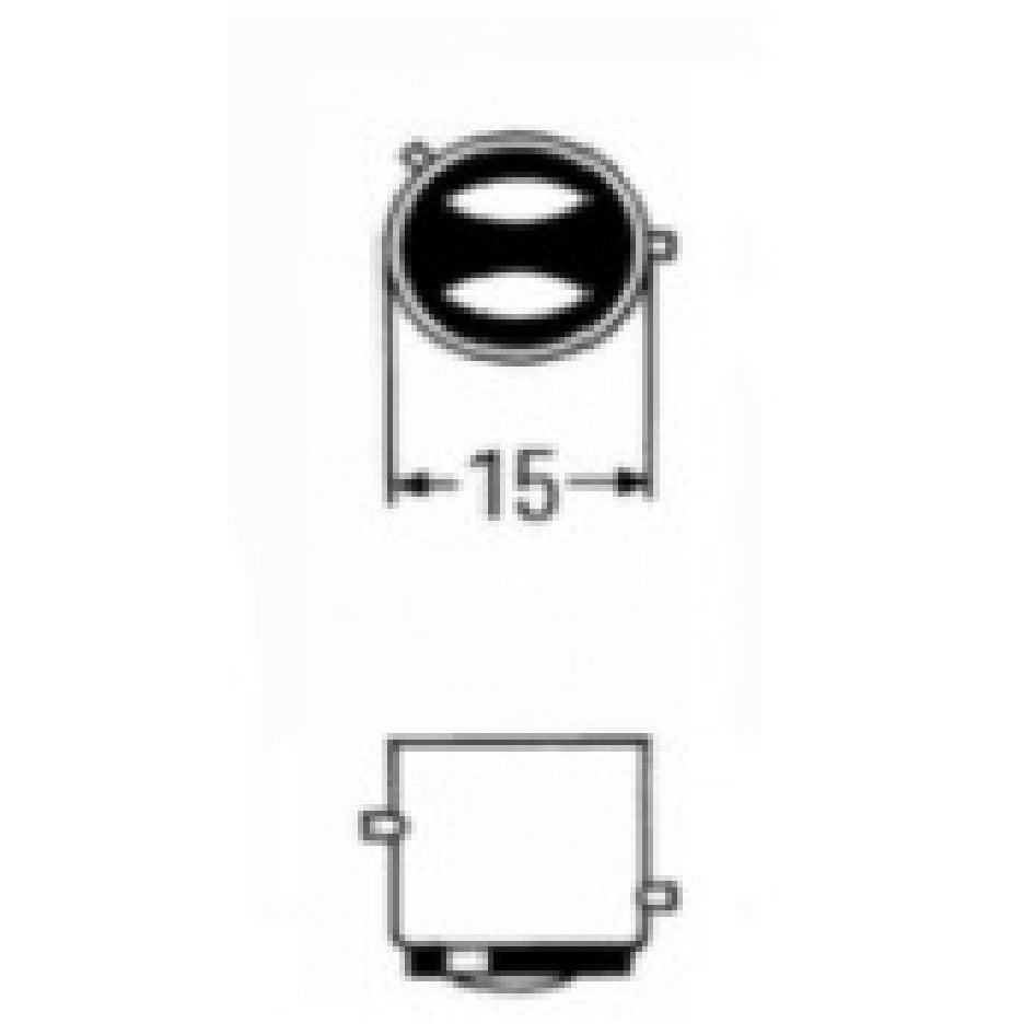 10 Lâmpadas Amarela 12V 21/4W - Teslla - T1034A - (3)