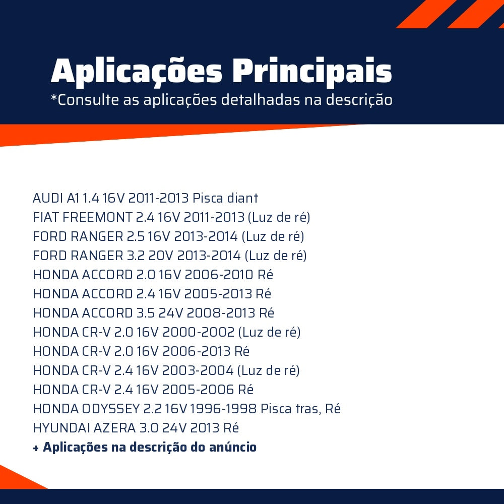 10 Lâmpadas Amarela 12V 21W - Teslla - T6941 - (6)