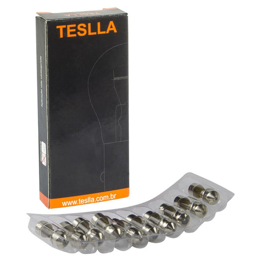 10 Lâmpadas Amarela 12V 10W - Teslla - T6410C - (1)