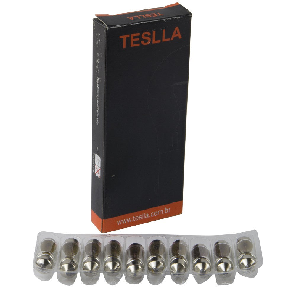 10 Lâmpadas Amarela 12V 5W - Teslla - T6418 - (11)