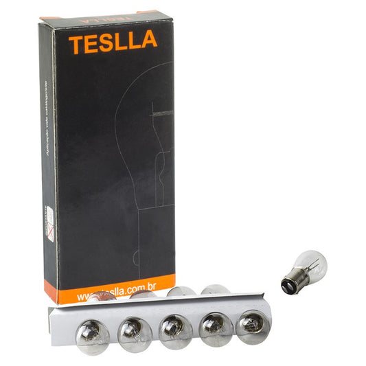 10 Lâmpadas Amarela 24V 21/5W - Teslla - T1176V - (1)