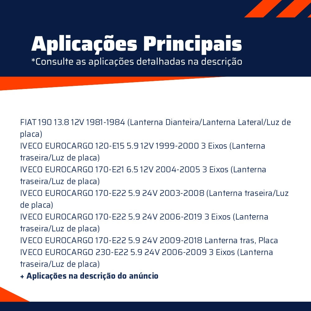 10 Lâmpadas Amarela 24V 5W - Teslla - T67V - (6)