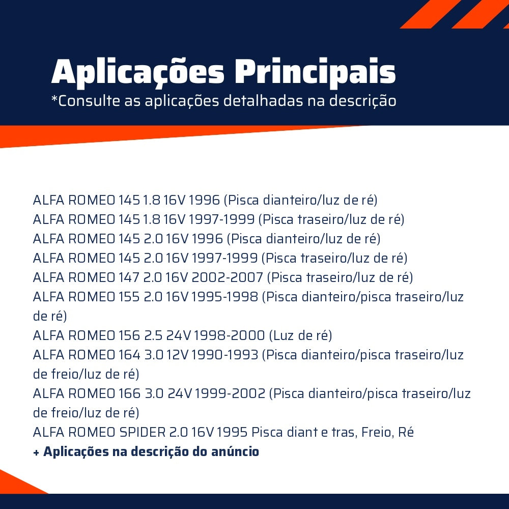 10 Lâmpadas Amarela 12V 21W - Teslla - T1141 - (6)