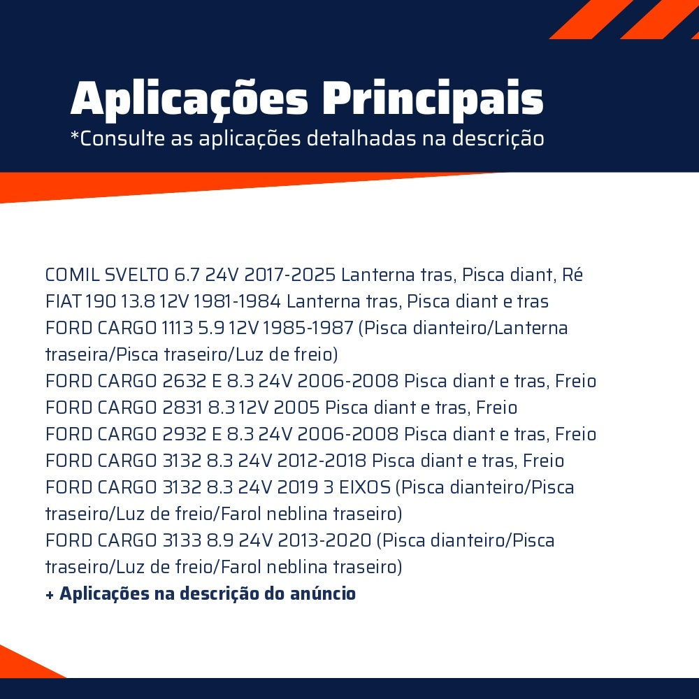 10 Lâmpadas Amarela 24V 21W - Teslla - T1141V - (6)